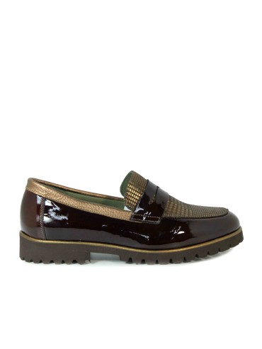 MOCASINES CON ANTIFAZ ESTAMPADOS PATA DE GALLO APLAUSO NOEL 019