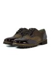 BLUCHER COMBINADO DE CHAROL MARRÓN PARA MUJER APLAUSO ESPIGA 008