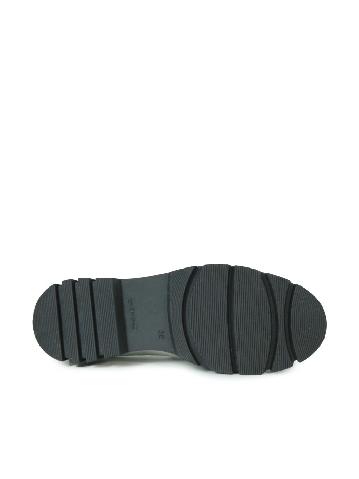 MOCASÍN COMBINADO DE CHAROL BLANCO PARA MUJER APLAUSO ALICIA 002
