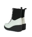 BOTINES DE CUÑA CON CREMALLERA PARA MUJER APLAUSO SOLE 005 BLANCO