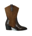 BOTA MARRÓN DE PIEL EN TENDENCIA PARA MUJER APLAUSO BECCA MARRÓN
