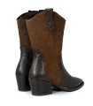 BOTA MARRÓN DE PIEL EN TENDENCIA PARA MUJER APLAUSO BECCA MARRÓN