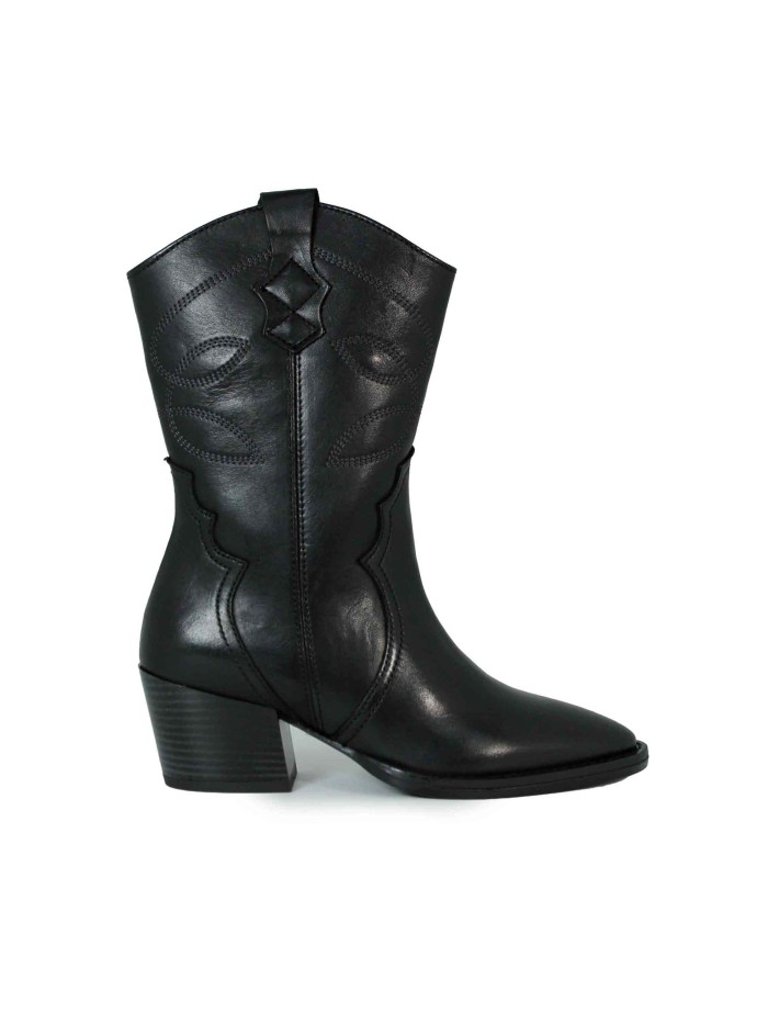 BOTA DE MUJER EN TENDENCIA DE PIEL APLAUSO JULENE NEGRO