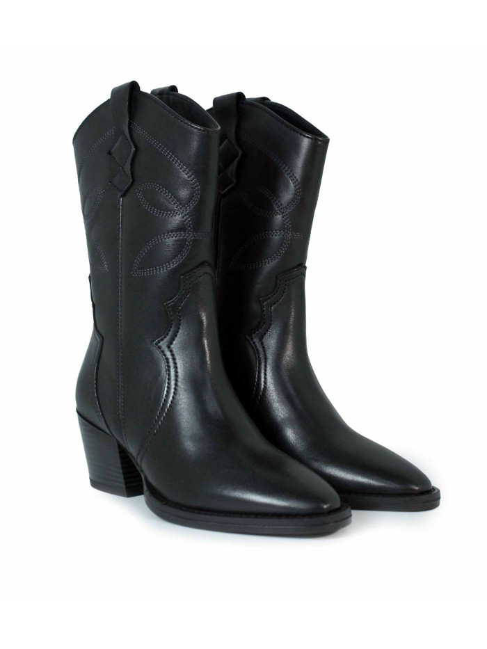 BOTA DE MUJER EN TENDENCIA DE PIEL APLAUSO JULENE NEGRO