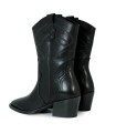 BOTA DE MUJER EN TENDENCIA DE PIEL APLAUSO JULENE NEGRO