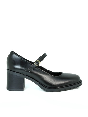 ZAPATO ESTILO MARY JANE CON TACÓN APLAUSO 5805 NEGRO