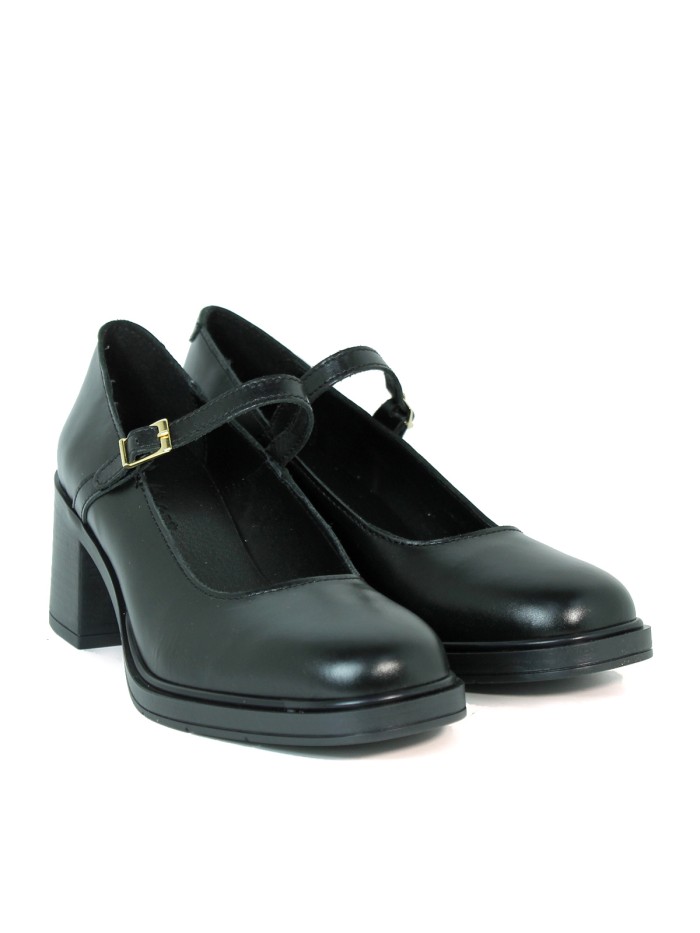 ZAPATO ESTILO MARY JANE CON TACÓN APLAUSO 5805 NEGRO
