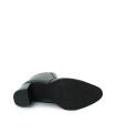 BOTÍN ELEGANTE DE PIEL CON TACÓN MEDIO APLAUSO 4008 NEGRO