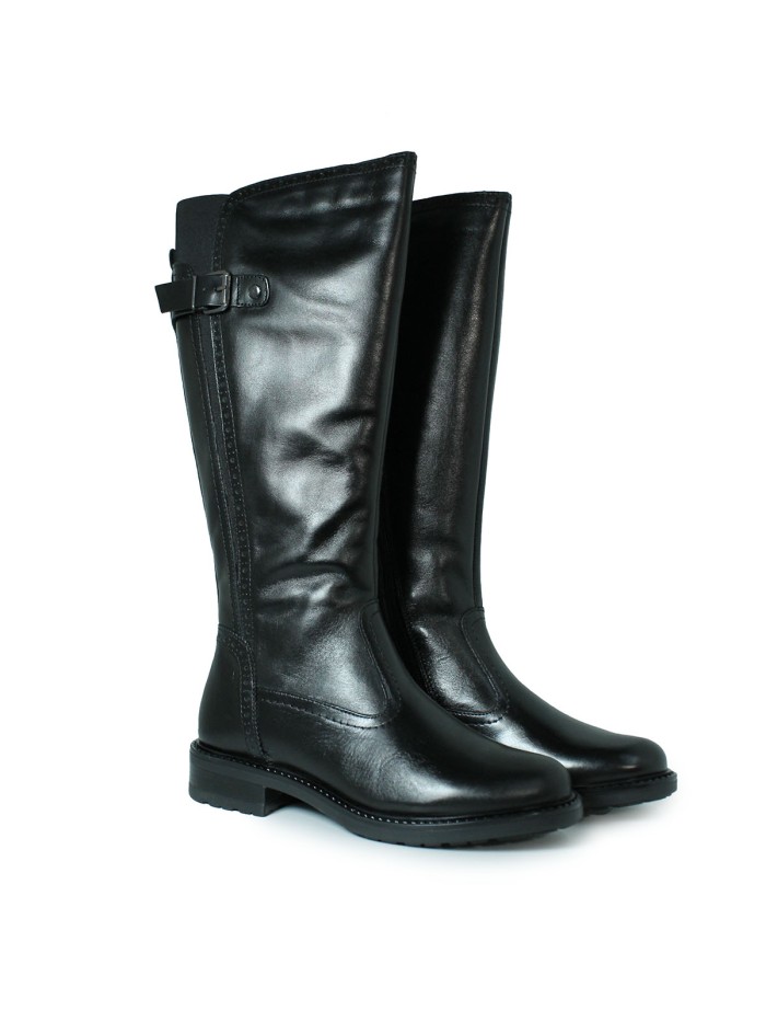 BOTA DE CAÑA ALTA CON HEBILLA APLAUSO LOR38 NEGRO