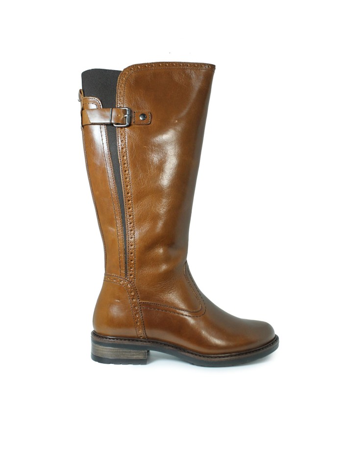 BOTA CAÑA ALTA DE PIEL APLAUSO LOR38 CUERO