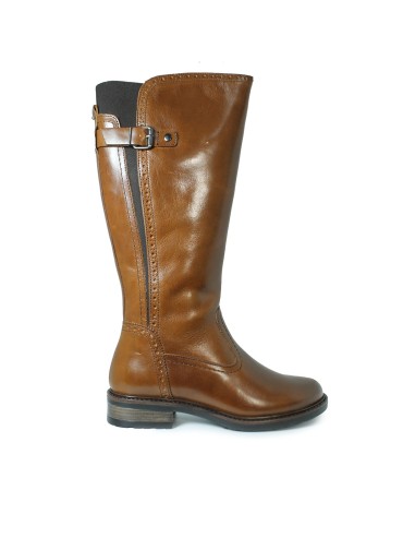 BOTA CAÑA ALTA DE PIEL APLAUSO LOR38 CUERO