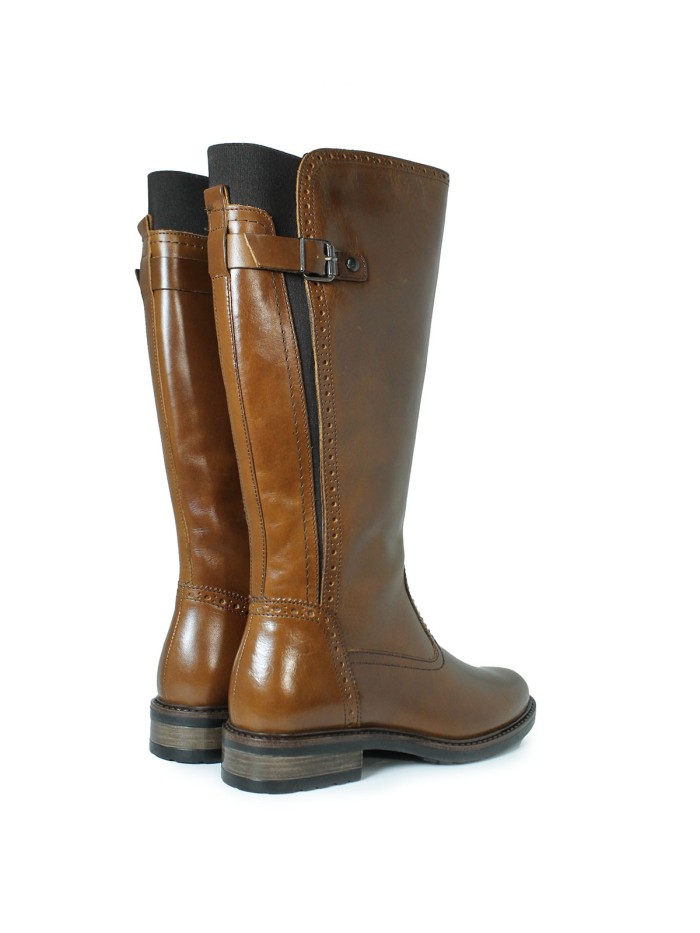 BOTA CAÑA ALTA DE PIEL APLAUSO LOR38 CUERO