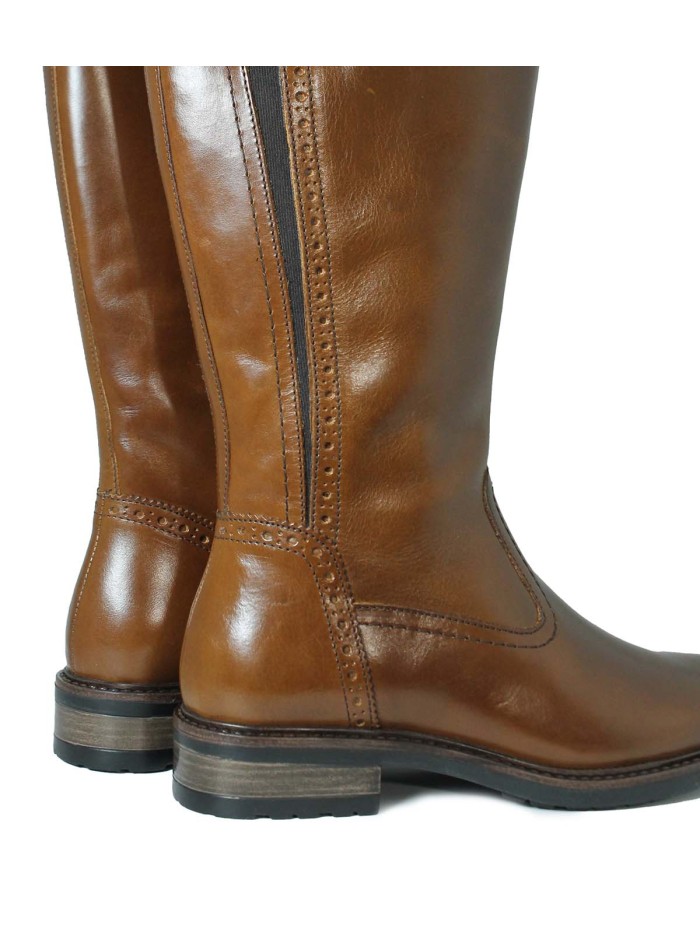 BOTA CAÑA ALTA DE PIEL APLAUSO LOR38 CUERO