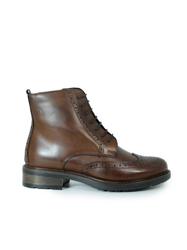BOTA MUJER CON CORDONES APLAUSO LOR46 CUERO