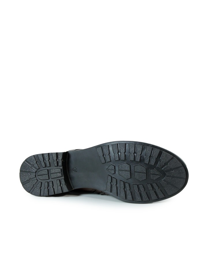 BOTA MUJER CON CORDONES APLAUSO LOR46 CUERO