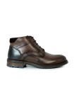 BOTA DE CUERO CON CORDONES APLAUSO LOR50 MARRÓN