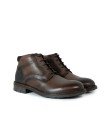 BOTA DE CUERO CON CORDONES APLAUSO LOR50 MARRÓN