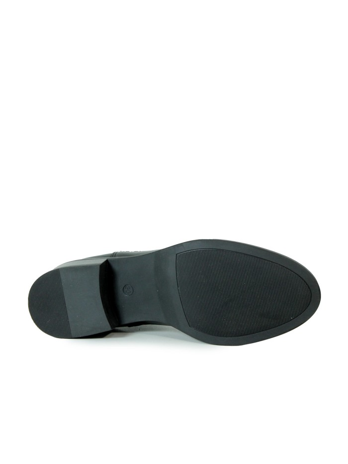 BOTÍN CHELSEA DE PIEL APLAUSO LOR42 NEGRO