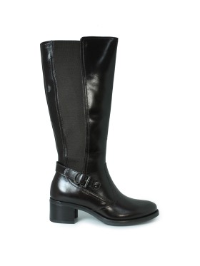 BOTA ALTA CON HEBILLA APLAUSO LOR36 NEGRO