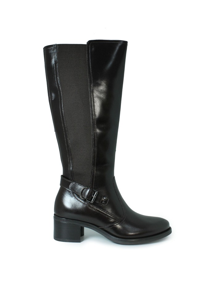 BOTA ALTA CON HEBILLA APLAUSO LOR36 NEGRO