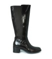 BOTA ALTA CON HEBILLA APLAUSO LOR36 NEGRO