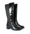BOTA ALTA CON HEBILLA APLAUSO LOR36 NEGRO
