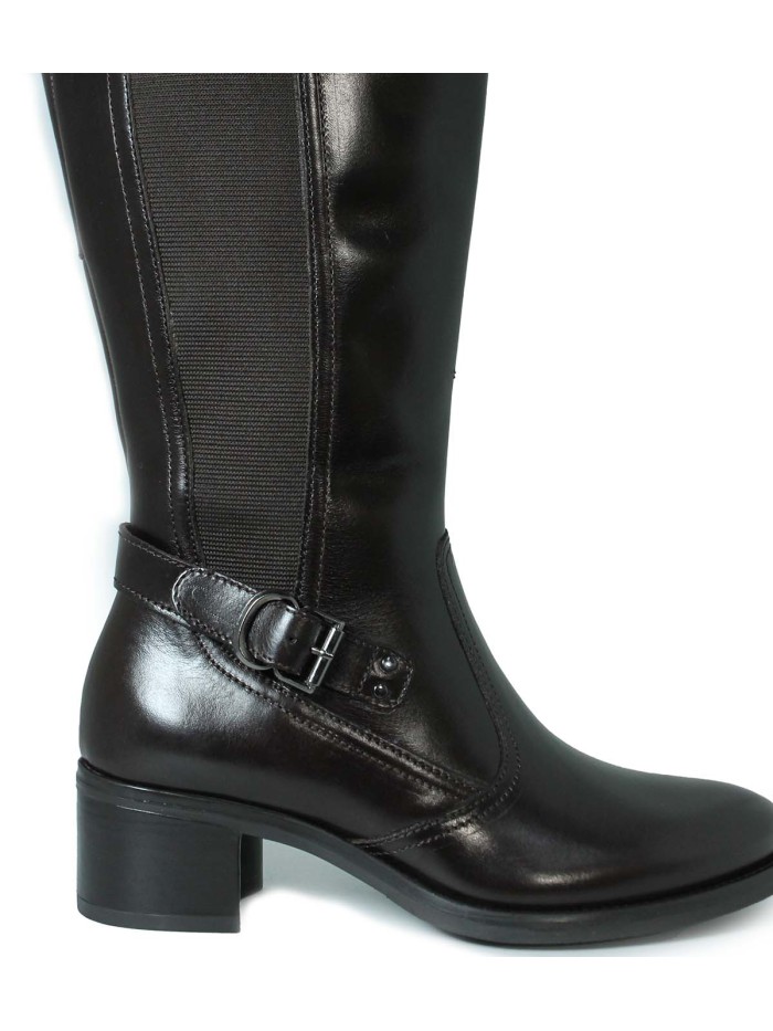 BOTA ALTA CON HEBILLA APLAUSO LOR36 NEGRO