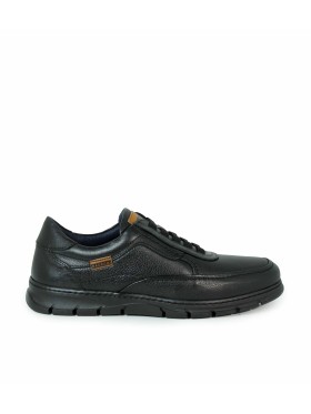 ZAPATOS DEPORTIVOS DE PIEL BAERCHI 4192 NEGRO