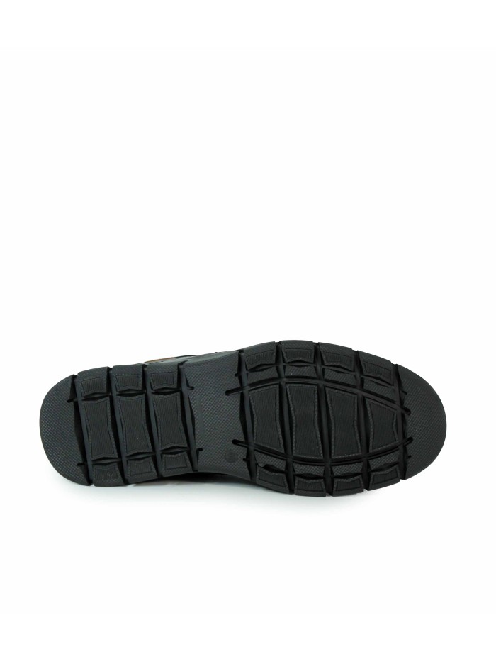 ZAPATOS DEPORTIVOS DE PIEL BAERCHI 4192 NEGRO