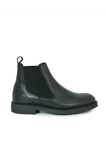 BOTÍN CONFORT DE PIEL PARA HOMBRE BAERCHI 1164 NEGRO