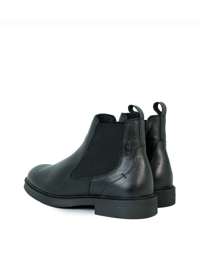 BOTÍN CONFORT DE PIEL PARA HOMBRE BAERCHI 1164 NEGRO