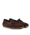 ZAPATO PLANO DE PIEL DE ANTE BRYAN FOOTWEART 6700 BURDEOS