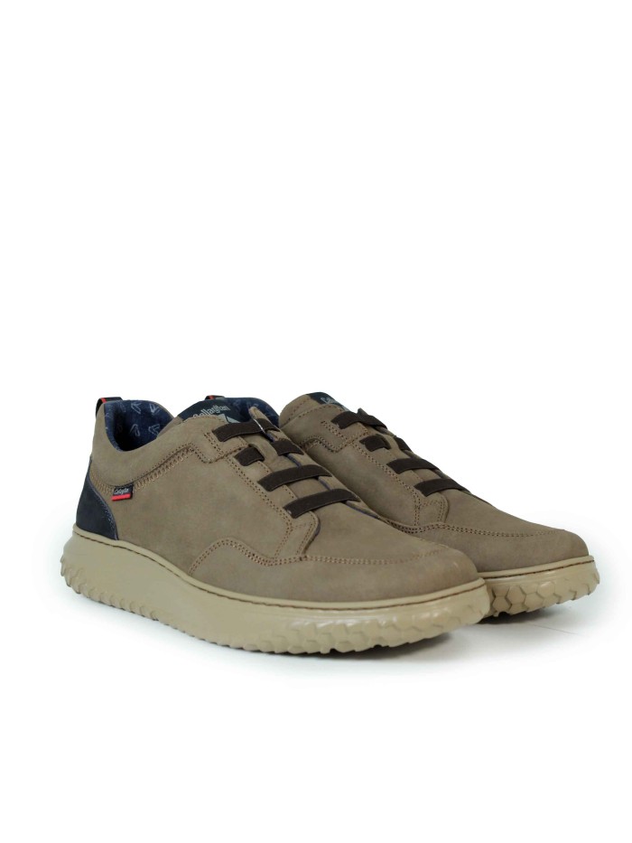 ZAPATO DE PIEL CON CORDONES MARINO CALLAGHAN TERRAIN TAUPE