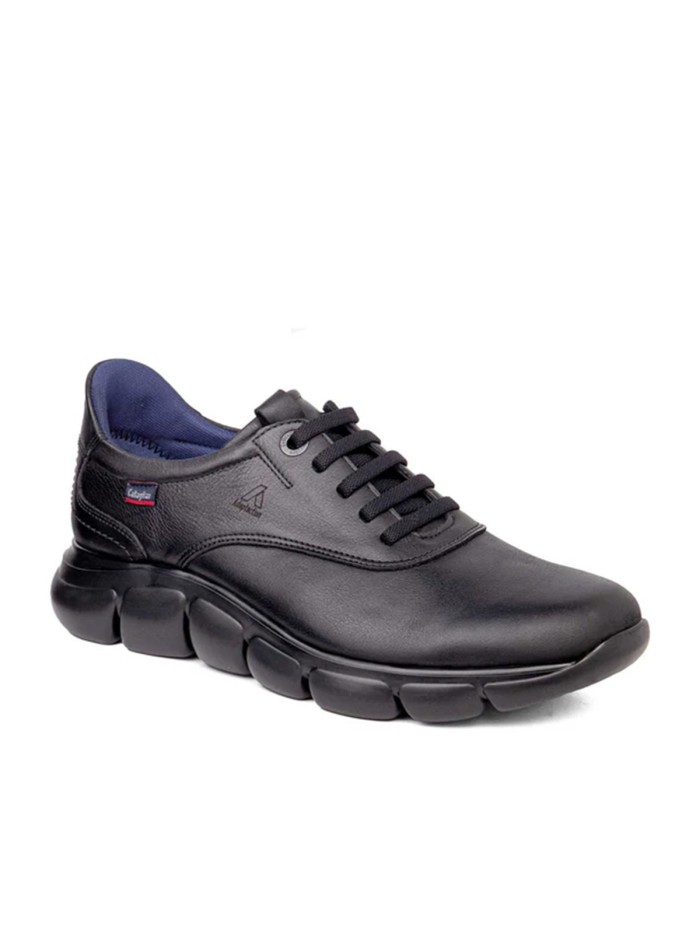 ZAPATO DE PIEL CON CORDONES CALLAGHAN 63700 NEGRO