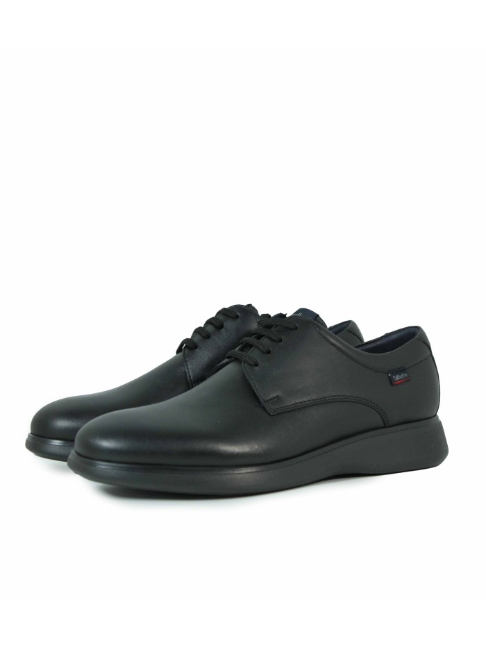 ZAPATOS DE PIEL CON CORDONES NEGRO CALLAGHAN 61000 NEGRO