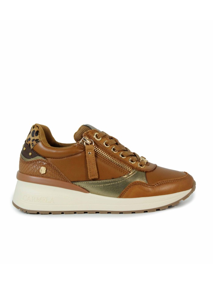 ZAPATILLAS DEPORTIVAS CON TOQUE ANIMAL PRINT CARMELA 16244202 CAMEL