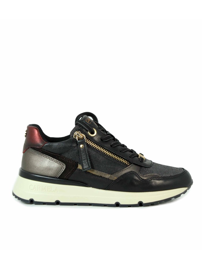 ZAPATILLAS DEPORTIVAS CON TOQUES METALIZADOS CARMELA 16251702 NEGRO