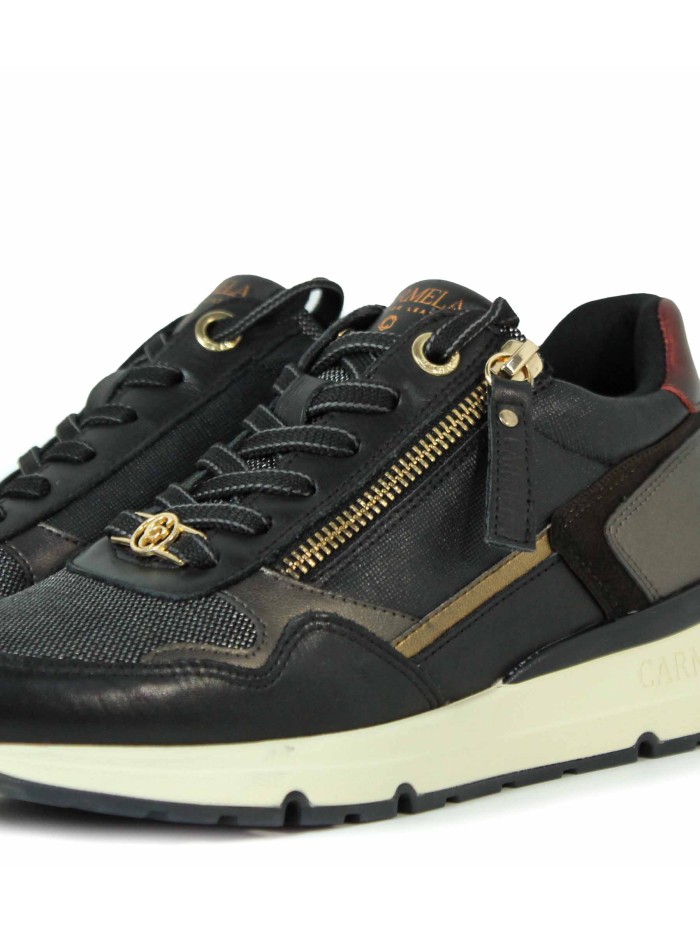 ZAPATILLAS DEPORTIVAS CON TOQUES METALIZADOS CARMELA 16251702 NEGRO