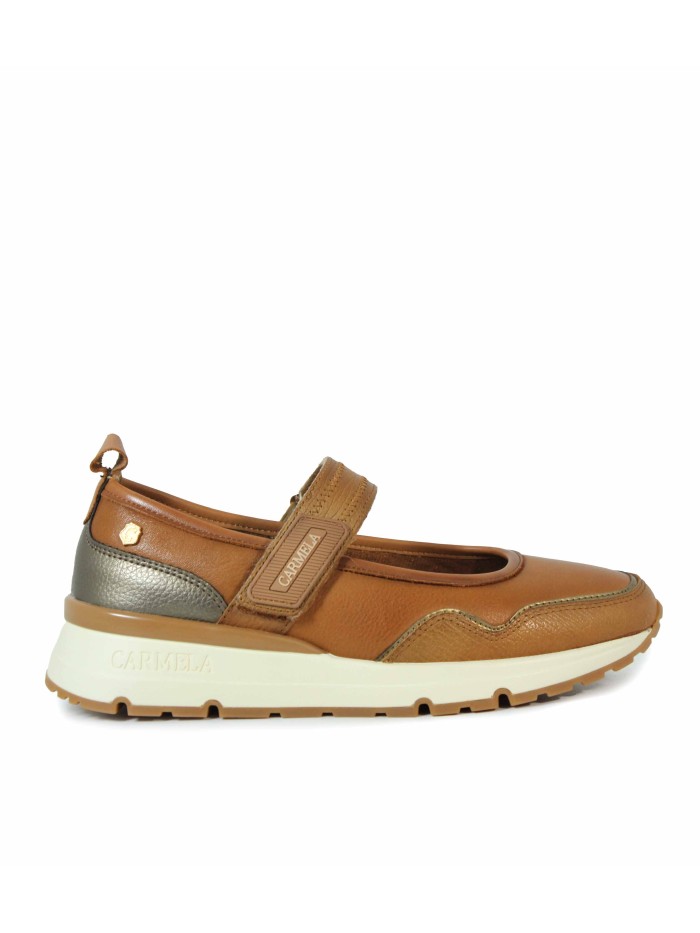 BAILARINA DEPORTIVA CON VELCRO CARMELA 16251503 CAMEL