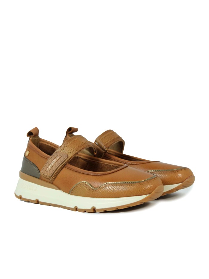 BAILARINA DEPORTIVA CON VELCRO CARMELA 16251503 CAMEL