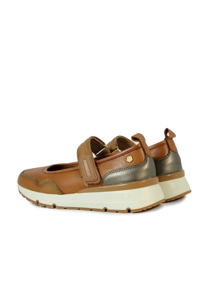 BAILARINA DEPORTIVA CON VELCRO CARMELA 16251503 CAMEL