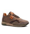 ZAPATILLAS PIEL DE HOMBRE CON CORDONES ELÁSTICOS CETTI 848 XL MARRÓN
