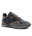 ZAPATILLAS PIEL DE HOMBRE CON CORDONES ELÁSTICOS CETTI 848 XL MARINO