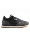 ZAPATILLAS PIEL DE HOMBRE CON CORDONES ELÁSTICOS CETTI 848 XL NEGRO