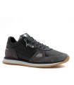 ZAPATILLAS PIEL DE HOMBRE CON CORDONES ELÁSTICOS CETTI 848 XL NEGRO