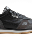 ZAPATILLAS PIEL DE HOMBRE CON CORDONES ELÁSTICOS CETTI 848 XL NEGRO