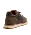 ZAPATILLAS PIEL DE HOMBRE CON CORDONES ELÁSTICOS CETTI 848 XL MOKA