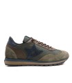 ZAPATILLAS PIEL DE HOMBRE CON CORDONES ELÁSTICOS CETTI 848 XL KAKI