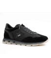 ZAPATILLAS PIEL DE HOMBRE CON CORDONES ELÁSTICOS  1385 CETTI NEGRO