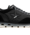 ZAPATILLAS PIEL DE HOMBRE CON CORDONES ELÁSTICOS  1385 CETTI NEGRO